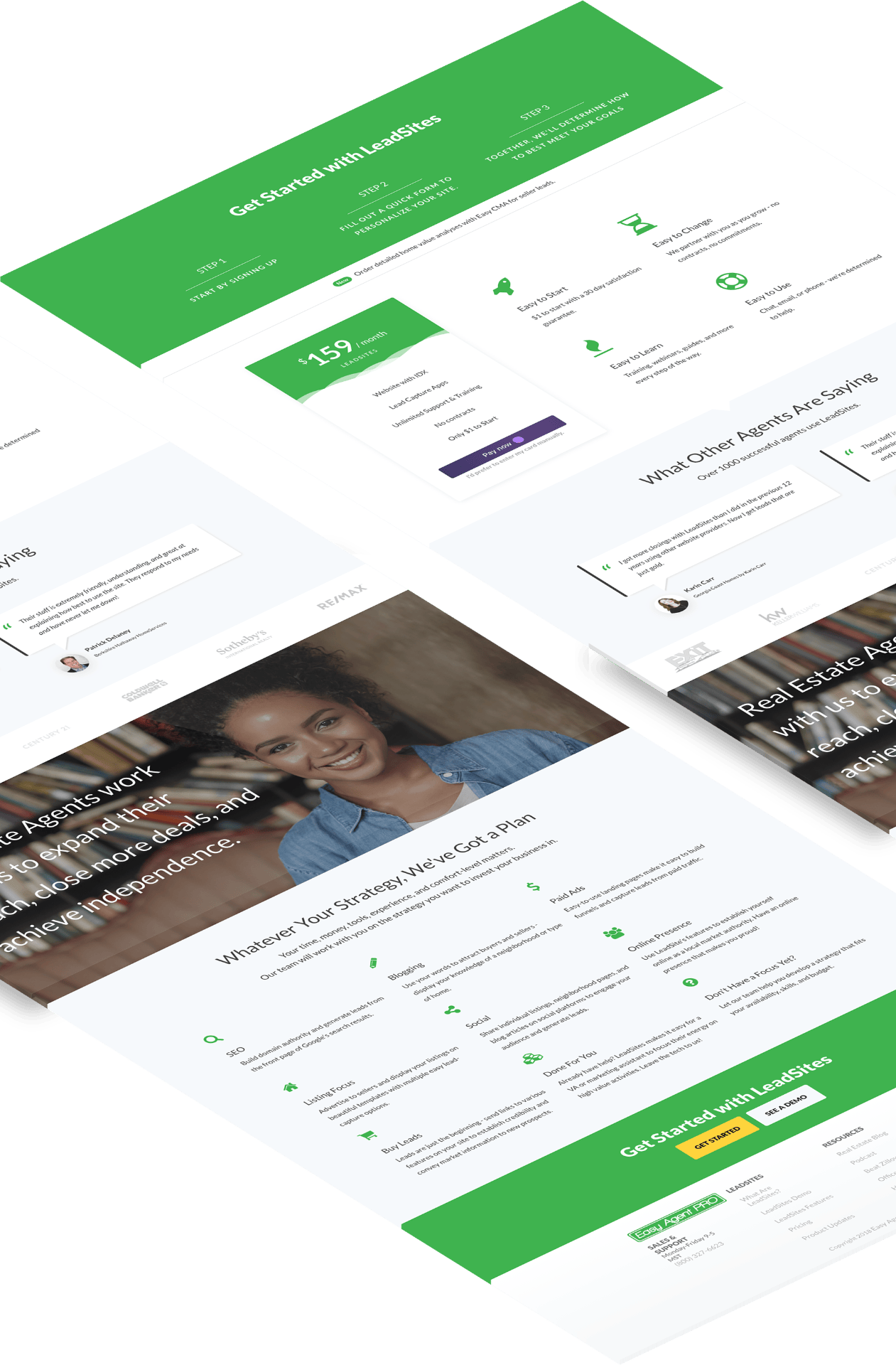 Various pages from the book