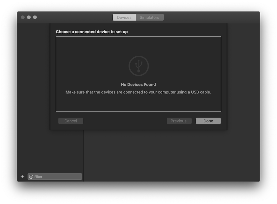 Use Device Manager to select a physical device from USB